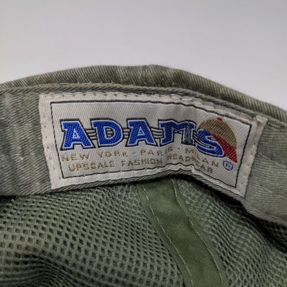 Adams Men's Slideback Hat Green Adjustable Graphic ADK Logo Cheese.com - Picture 12 of 12